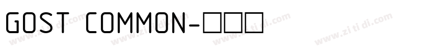 GOST COMMON字体转换